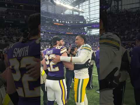 Lots of respect between Harrison Smith & Jordan Love 🤝
