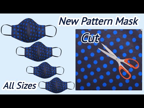 😷Very Easy New Style Pattern Mask😷 - Face Mask Sewing Tutorial - Anyone Can Make This Mask Easily😷