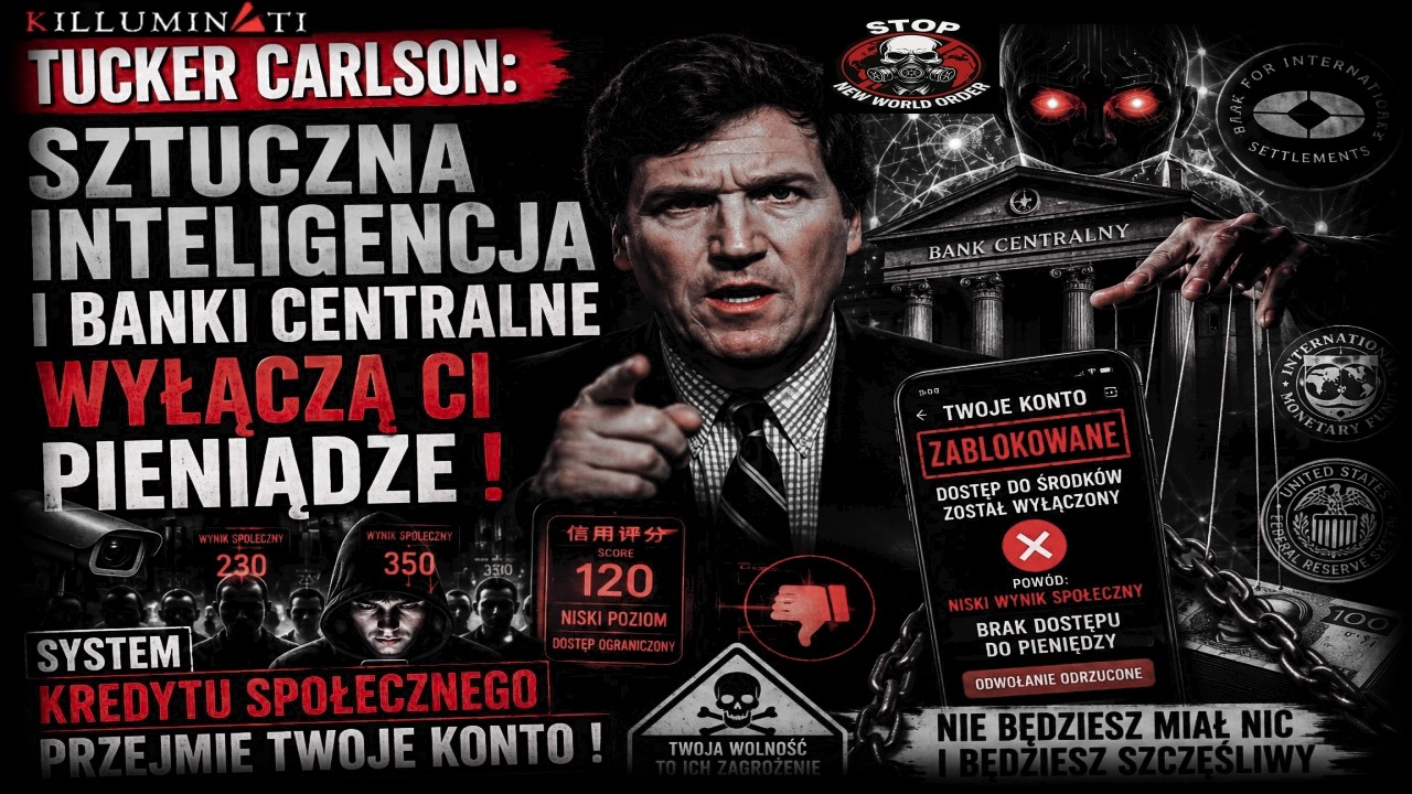 Tucker Carlson: Sztuczna inteligencja i Banki Centralne WYŁĄCZĄ Ci Pieniądze !