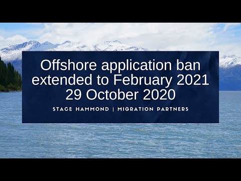 Offshore application block extended until February 2021 - 29 October 2020