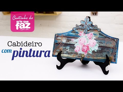 Cabideiro com pintura (Angelina Couto)