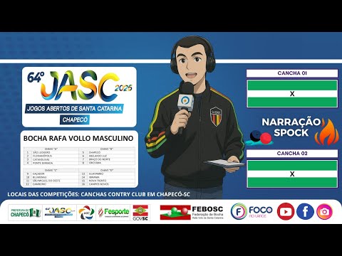 FINAL DIA 24/11/2025 JASC ETAPA ESTADUAL MASCULINO EQUIPES EM CHAPECÓ-SC