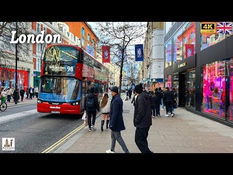 London's City Centre Walking Tour | 2026 London's Bustling Streets 4K
