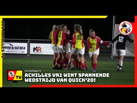 CVV Achilles TV | Samenvatting Achilles VR1 - Quick'20 VR2