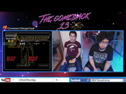 The Comeback 13 ssbm - Ruben vs NoTaunt - Losers Semis