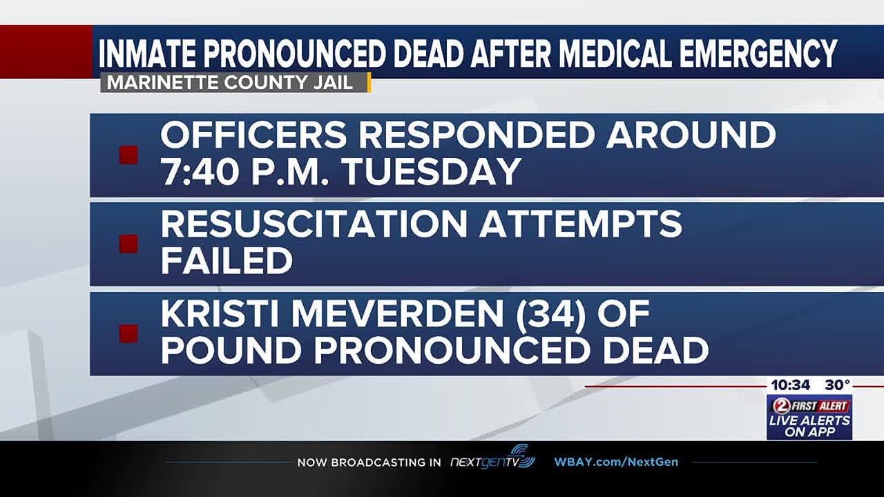 Inmate pronounced dead after medical emergency