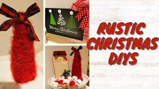 🎄 Farmhouse Christmas Tiered Tray DIYS - Easy 🎄