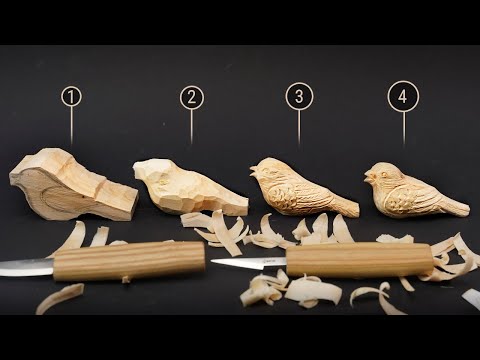 How to Carve a Charming Chickadee in 4 Simple Steps | Wood Carving For Beginners