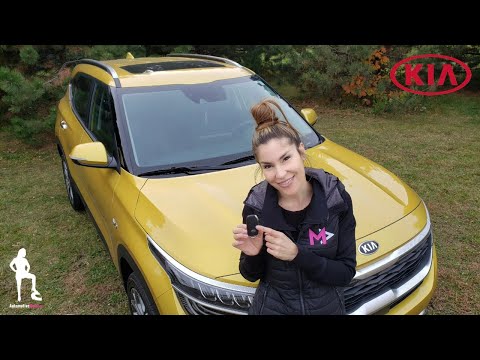 Part of a video titled How to Use the Remote Engine Starter on a KIA Seltos - YouTube