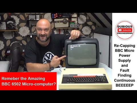 DuB-EnG: BBC Model B Microcomputer Power Supply PSU ReCap Service Teardown Fault Finding & Refurbish