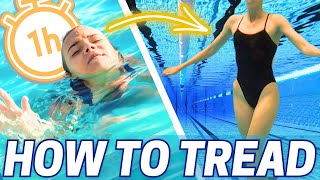 I taught my roommate how to TREAD WATER in an hour | Beginner treading