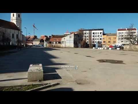 Уклоњена монтажна гаража код Српског народног позоришта (Новосадска телевизија, 25. 2. 2026.)