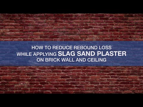 Brick wall plastering demo using JSW Slag Sand