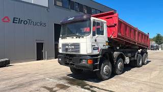 Camion-benne MAN 35.342 (8X8 / LAMES / BIG AXLE / GRAND PONT / STEEL SUSP. / MEIL | Image 4 - Autoline