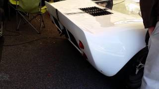 Ford GT40 warming up at the goodwood revival