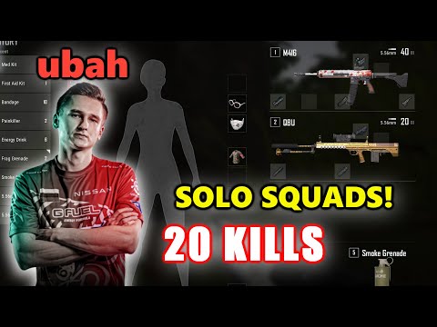 FaZe ubah - 20 KILLS - M416 + QBU - SOLO SQUADS! - PUBG