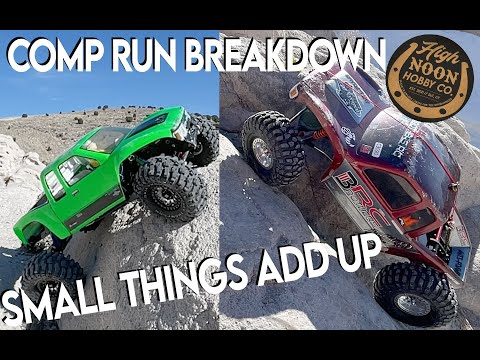 The Little Things Add Up FAST! [RC Crawler Class 2 Comp Runs 10 Gate Practice Slo-mo and Commentary]