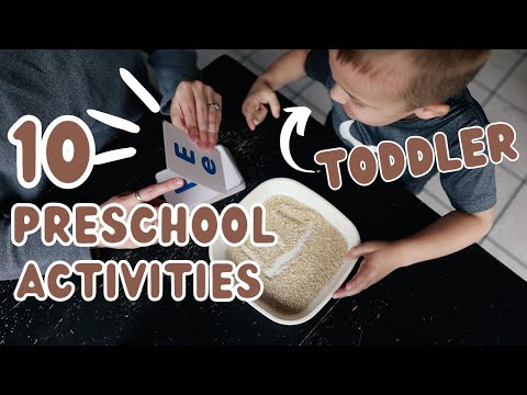 10 TODDLER LEARNING ACTIVITIES AT HOME | PRESCHOOL ACTIVITIES