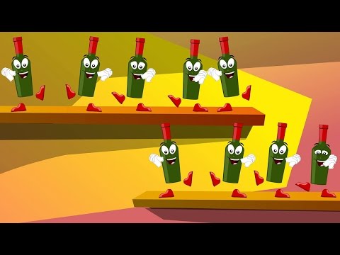 Ten Green Bottles Hanging On The Wall Song And Lyrics - Nursery Rhymes