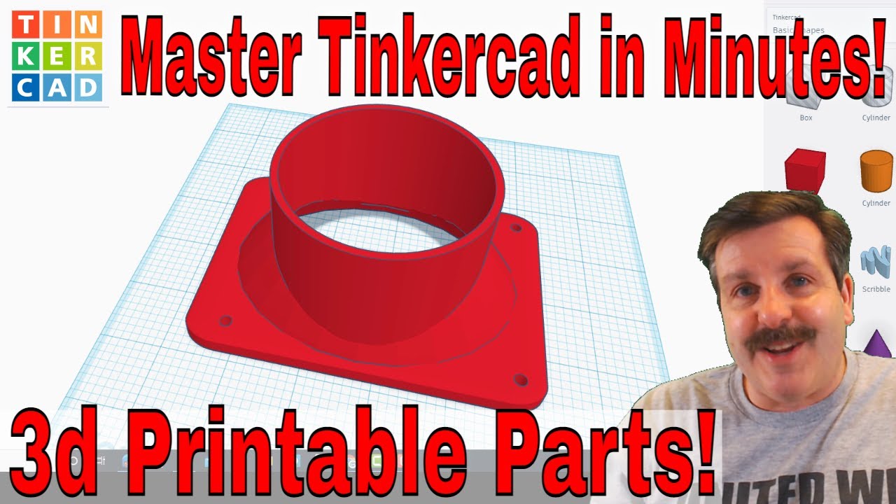 Make useful parts for 3d printing FAST using Tinkercad