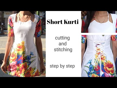 Laila Short Kurti Cutting And Stitching /Corset Kurti/ Laila Kurti 😍 #viralkurti 