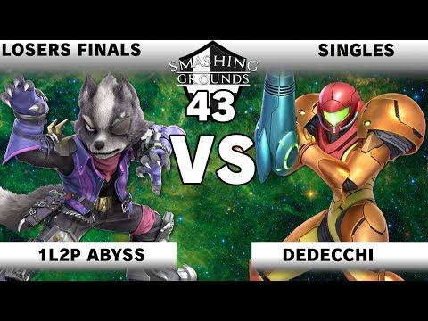 Smashing Grounds 43 Losers Finals - 1L2P Abyss [Wolf] v Dedecchi [Samus]