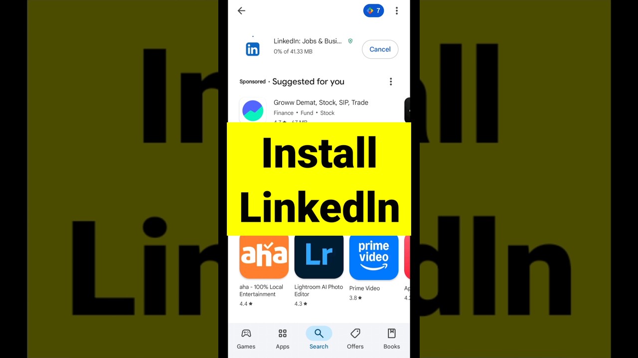 Install Linkedln App