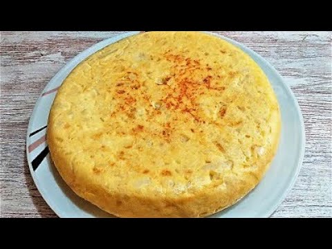 Tortilla de patatas y cebolla
