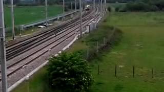 preview picture of video 'Winwick Junction 16.6.2013 - Colas Rail DR 73910 Jupiter enroute to Earlestown'