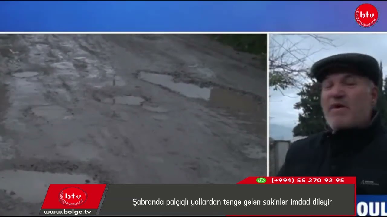 Şabranda palçıqlı yollardan təngə gələn sakinlər imdad diləyir