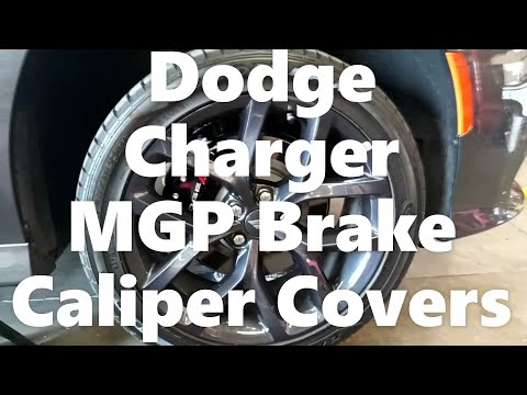Dodge Charger MGP Brake Caliper covers.