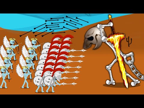 New MODDED Angel Army VS Final Demon Giant Boss In Stick War Legacy!