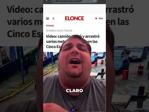 ¡Choque en las Cinco Esquinas! El hormigón de Paraná no duerme de noche 🤦‍♂️💥  #catarsisparanaense