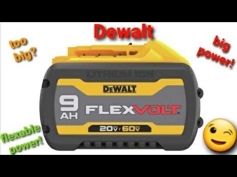 Dcb609 flexvolt  20v/60v max 9ah battery