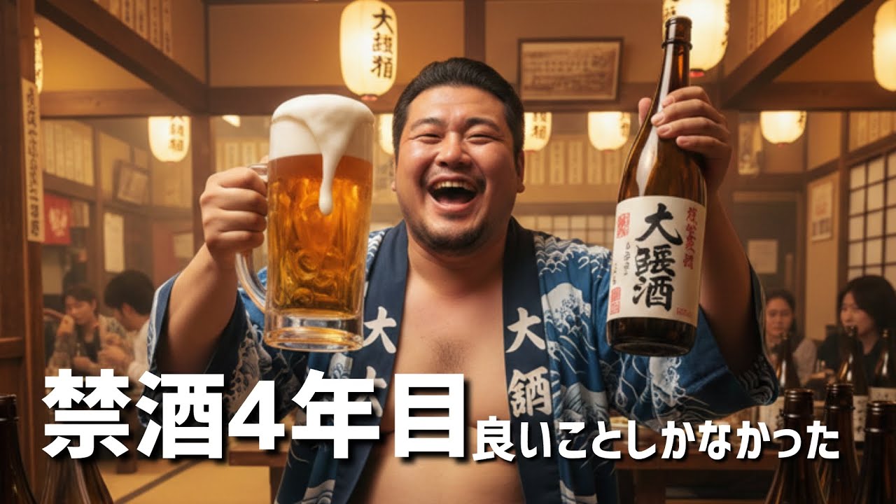 禁酒4年、良いことしか無かったんだけど、、