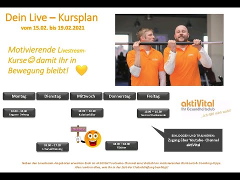 Dein aktiVital Live - 18.02.21 18 Uhr Rücken
