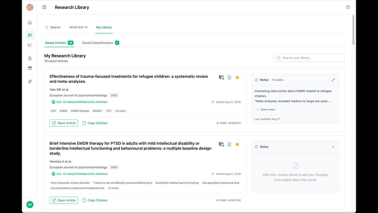 KopplaHQ Research Library Overview