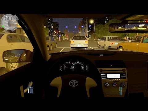 City Car Driving - Toyota Camry | Night Drive