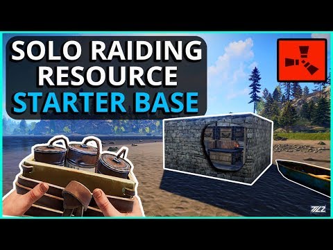 SOLO Satchel Raiding A RICH Resource Base! Rust Solo Survival Gameplay