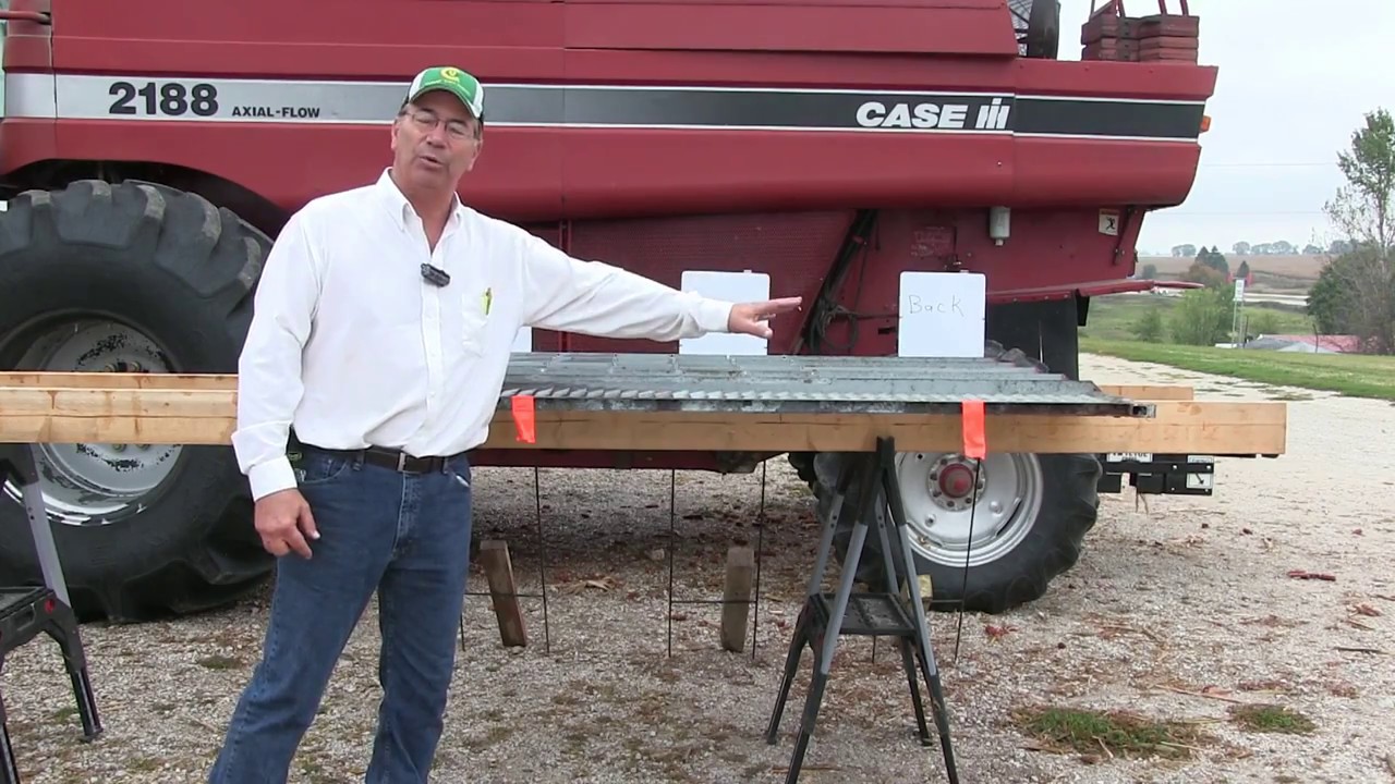 Marion Calmer on Setting a Combine's Top Sieve (Detailed)