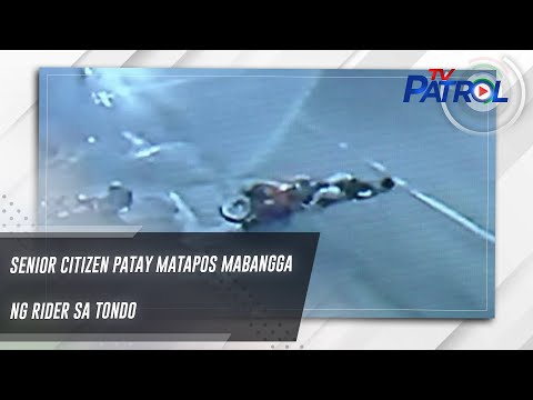 Senior citizen patay matapos mabangga ng rider sa Tondo TV Patrol