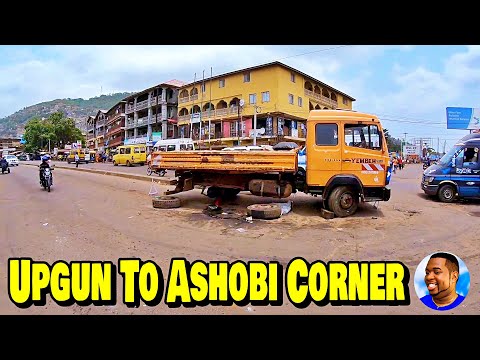 Busy Back Road - UPGUN To ASHOBI CORNER - Freetown 🇸🇱🌍 Vlog 2022 - Explore With Triple-A