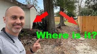 How to find the property line of any home! (Must watch!)