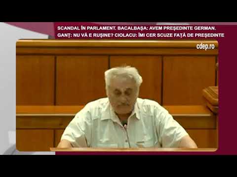 Declarația zilei 28 August - Scandal în Parlament generat de o afirmație a lui Bacalbașa