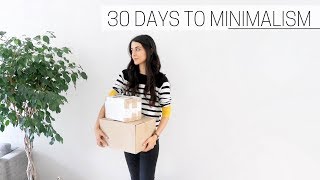 30 DAYS TO MINIMALISM » + printable guide