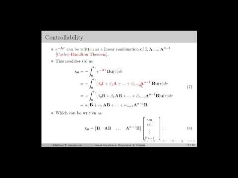 3: Continuous LQR - Steady state analysis