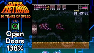 Super Metroid - 30 Years of Speed! - Day 2 - Open Doors 138% by Kyzentun