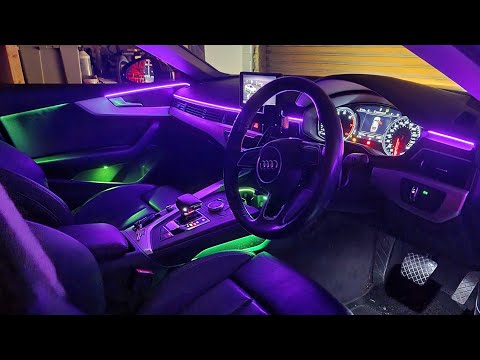 Audi A5 Sportback F5 / A4 B9 | LED Bead Symphony Kit Ambient Light Install | RGB LED Car Interior