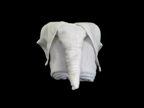 How to make towel elephant | towel art | towel animal elephant
