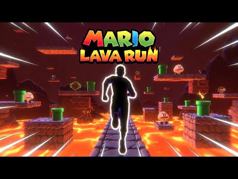 SUPER MARIO | THE FLOOR IS LAVA 🔥 Immersive Interactive Warm Up | Viral Interactive Game